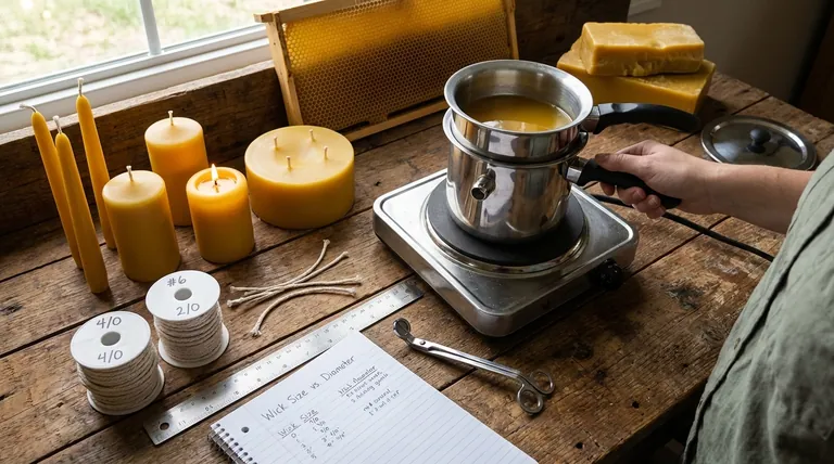 What factors should be considered when selecting a wick for beeswax candles? A Guide to a Perfect Burn