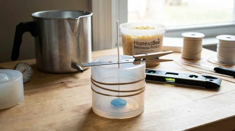 How should you prepare the mold for pouring hot wax? Achieve Professional Candles Every Time