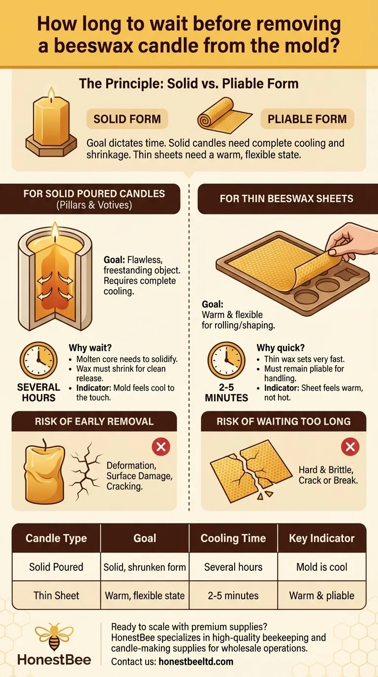 Wie lange sollten Sie warten, bevor Sie eine Bienenwachskerze aus der Form nehmen? Der Schlüssel zur perfekten Entformung Visuelle Anleitung