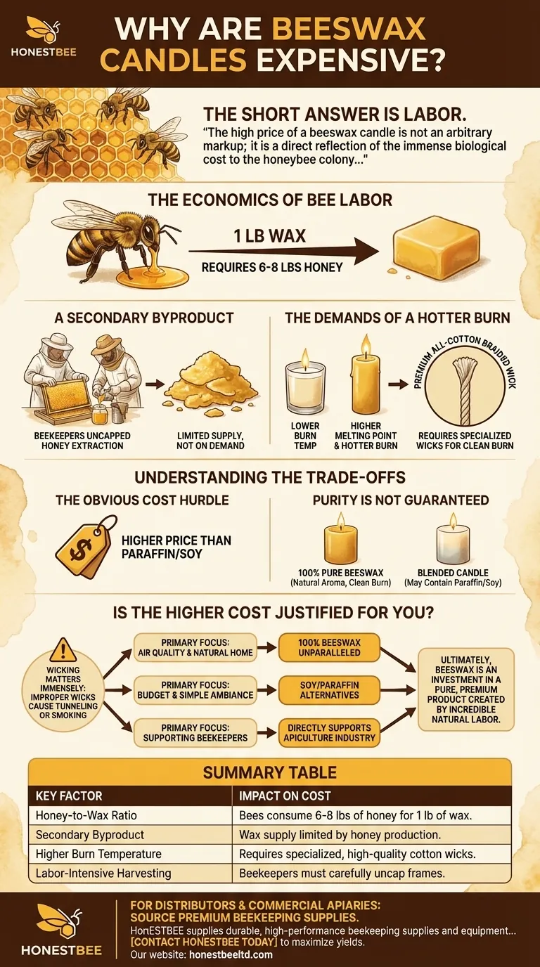 Why are beeswax candles expensive? The True Cost of Natural Bee Labor Visual Guide