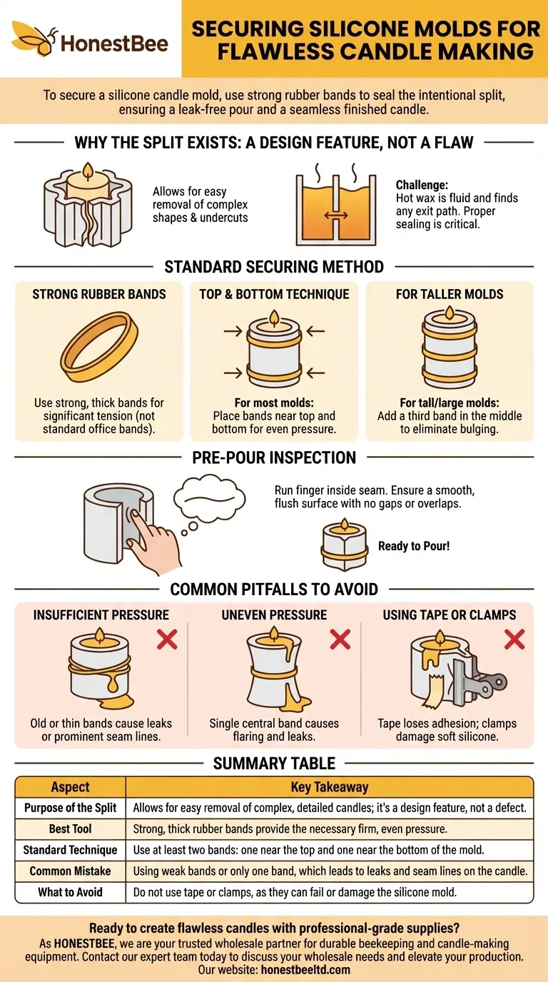 How do you secure a silicone mold for candle making? Prevent Leaks and Achieve Perfect Candles Visual Guide