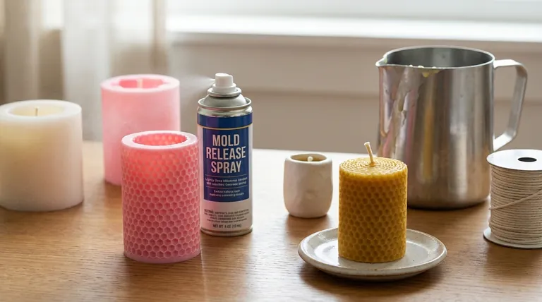 What is the purpose of using mold release spray in candle making? Ensure Perfect Candle Release Every Time