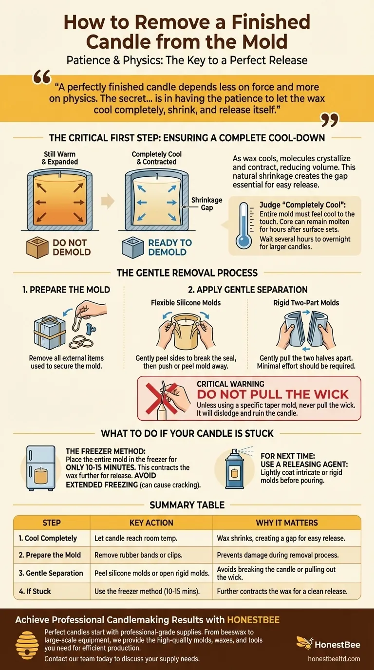 How do you remove a finished candle from the mold? Master the Art of Flawless Demolding Visual Guide