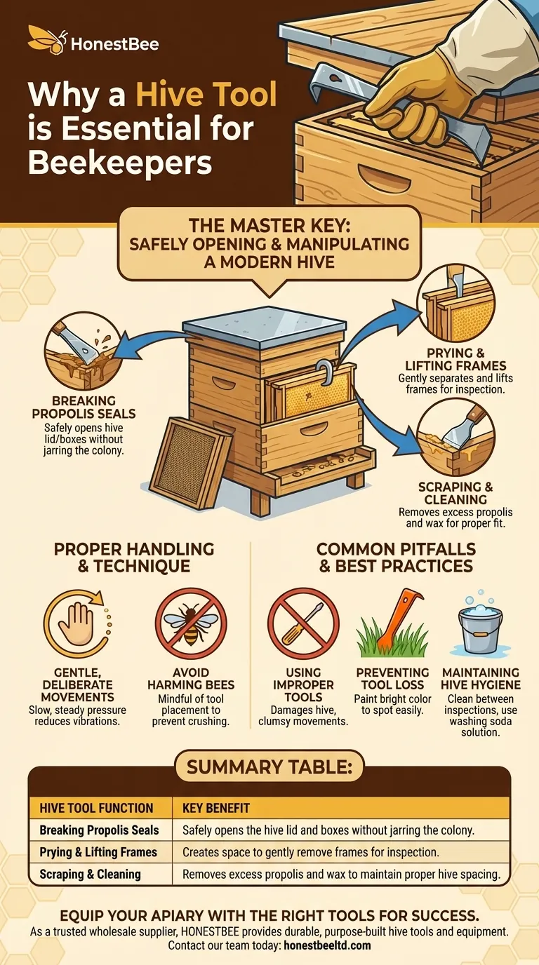 Why is a hive tool essential for beekeepers? The Master Key to Safe & Efficient Hive Management Visual Guide