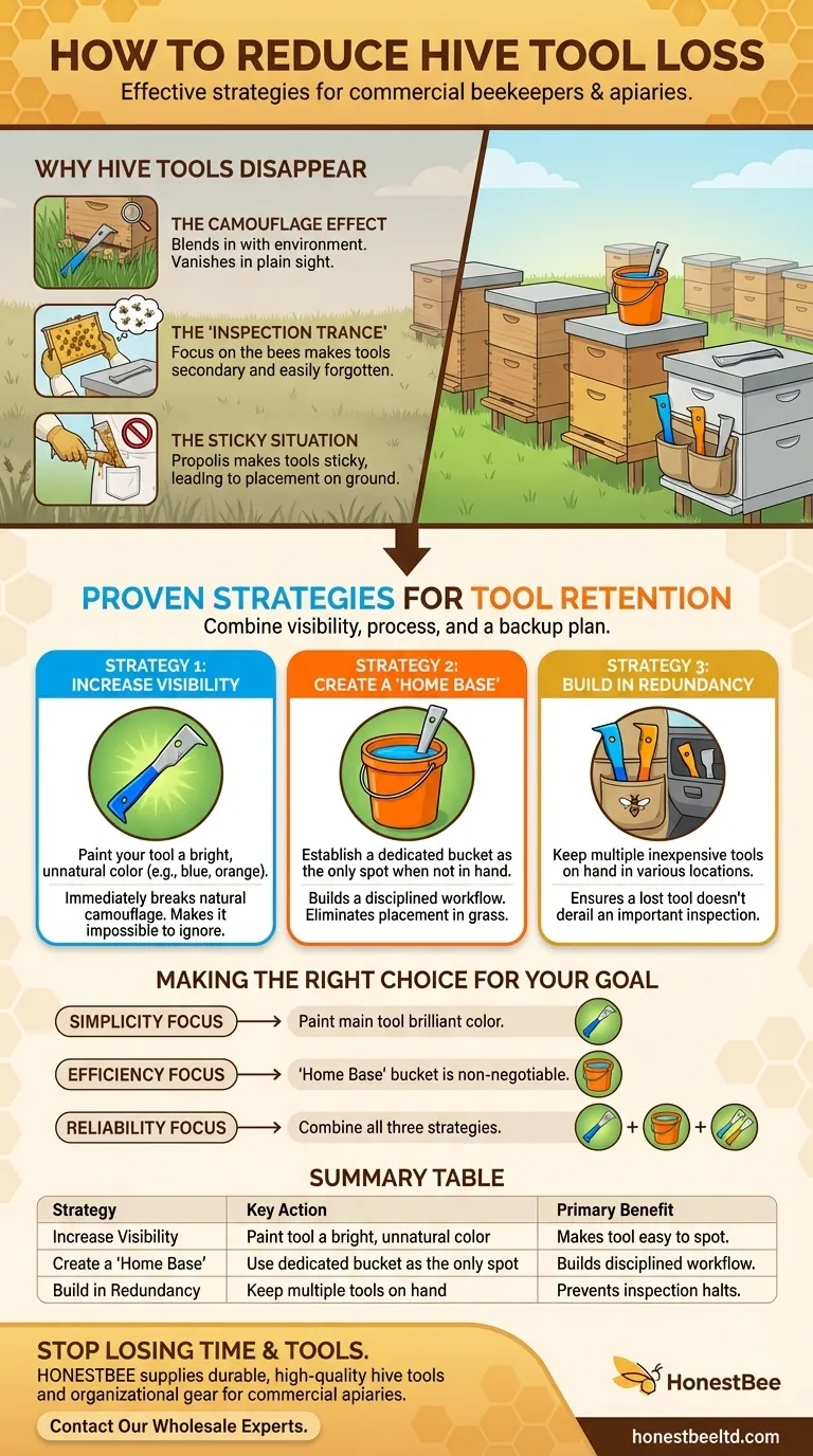 養蜂家はどのようにして巣箱用具の紛失を減らすことができますか？道具を見えるようにし、管理を徹底する ビジュアルガイド