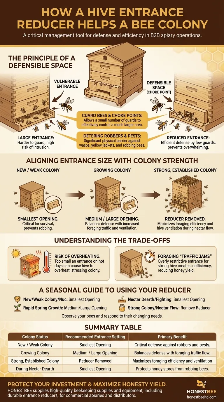 Comment un réducteur d'entrée de ruche aide-t-il une colonie d'abeilles ? Un outil clé pour la défense et la santé de la ruche Guide Visuel