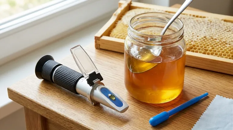 Как следует подготовить мед перед тестированием рефрактометром? Обеспечьте точные показания влажности каждый раз