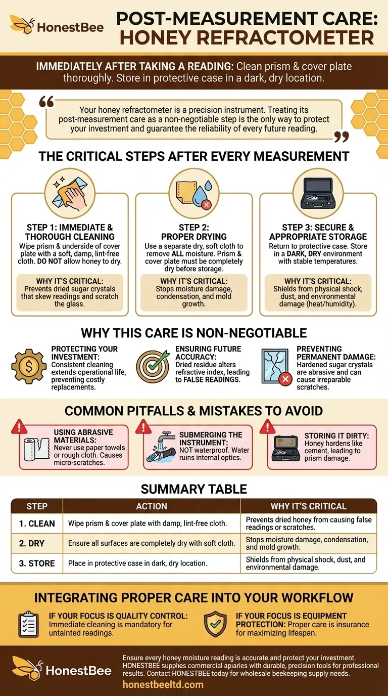 使用蜂蜜折光仪读数后应该怎么做？保护您的投资并确保准确性 图解指南