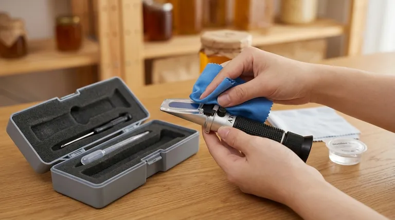 Was sollte nach der Messung mit einem Honigrefraktometer getan werden? Schützen Sie Ihre Investition und gewährleisten Sie Genauigkeit