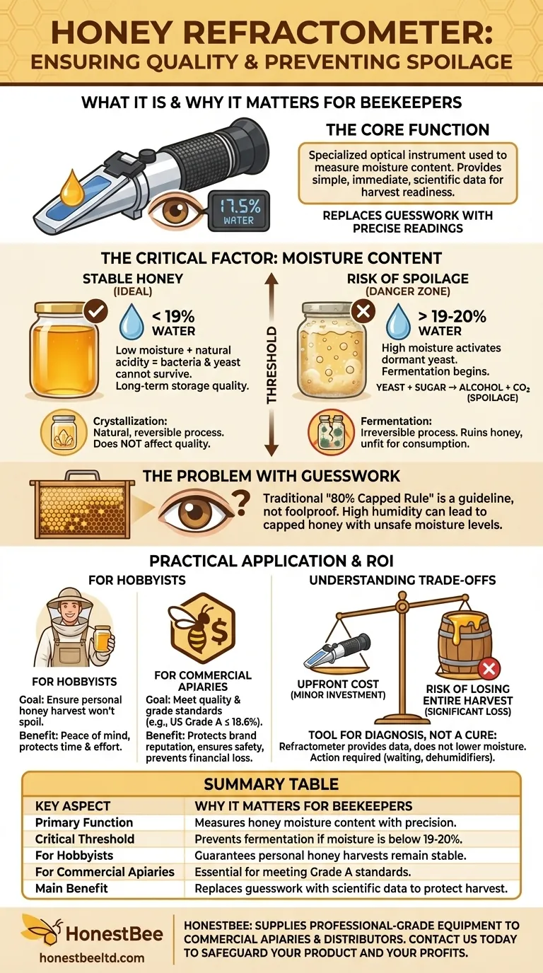 什么是蜂蜜折光仪？它对养蜂人为何重要？确保蜂蜜质量并防止变质 图解指南