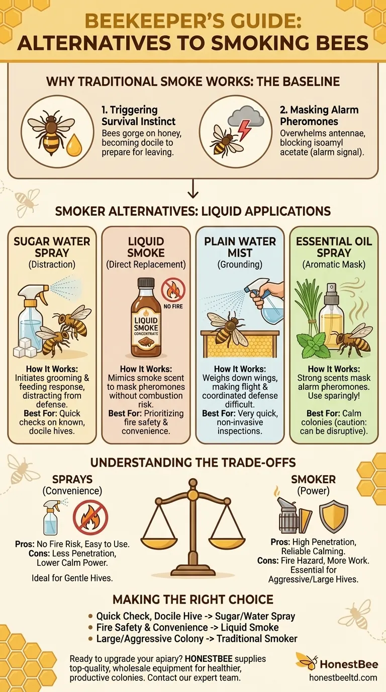 What are some alternatives to smoking bees? Safe, Fire-Free Methods for Modern Beekeepers Visual Guide