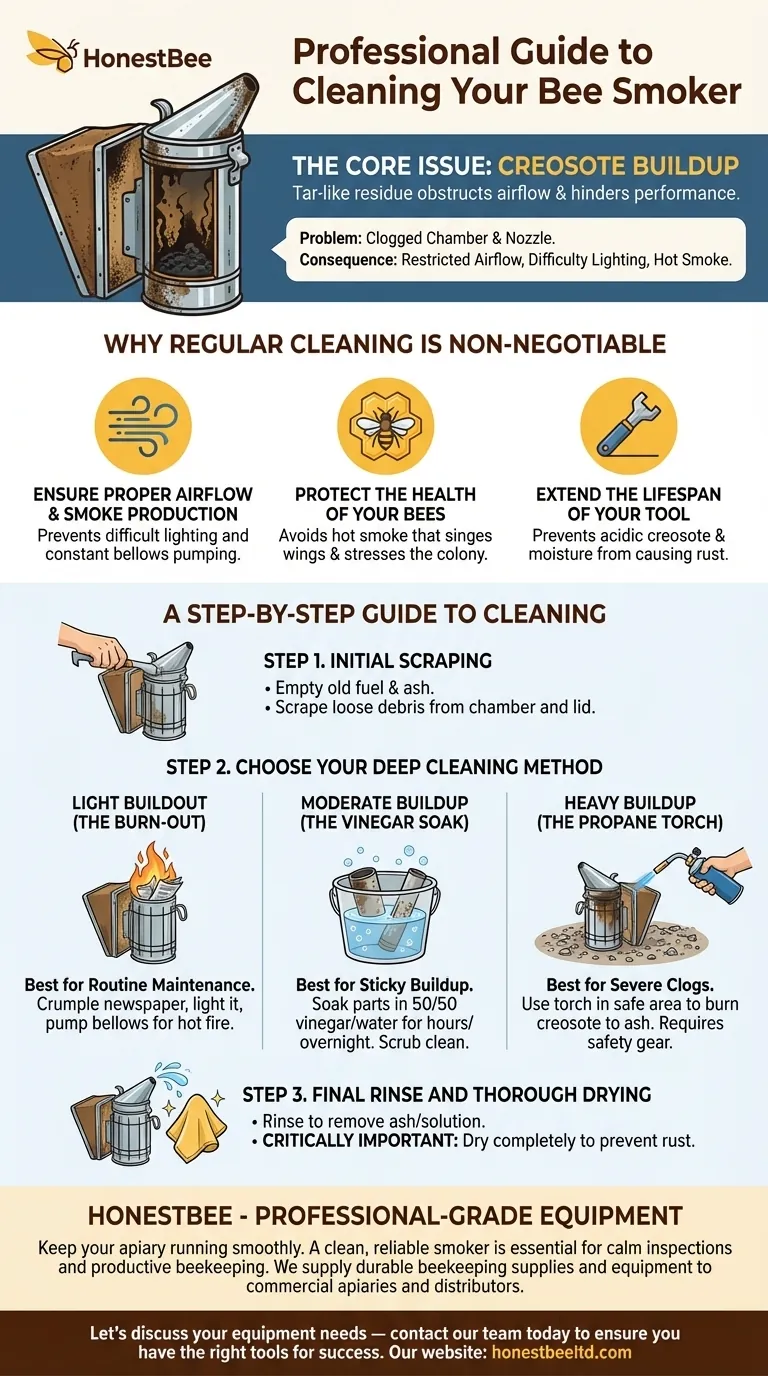 What are the methods for cleaning a bee smoker? Restore Optimal Performance and Protect Your Hive Visual Guide