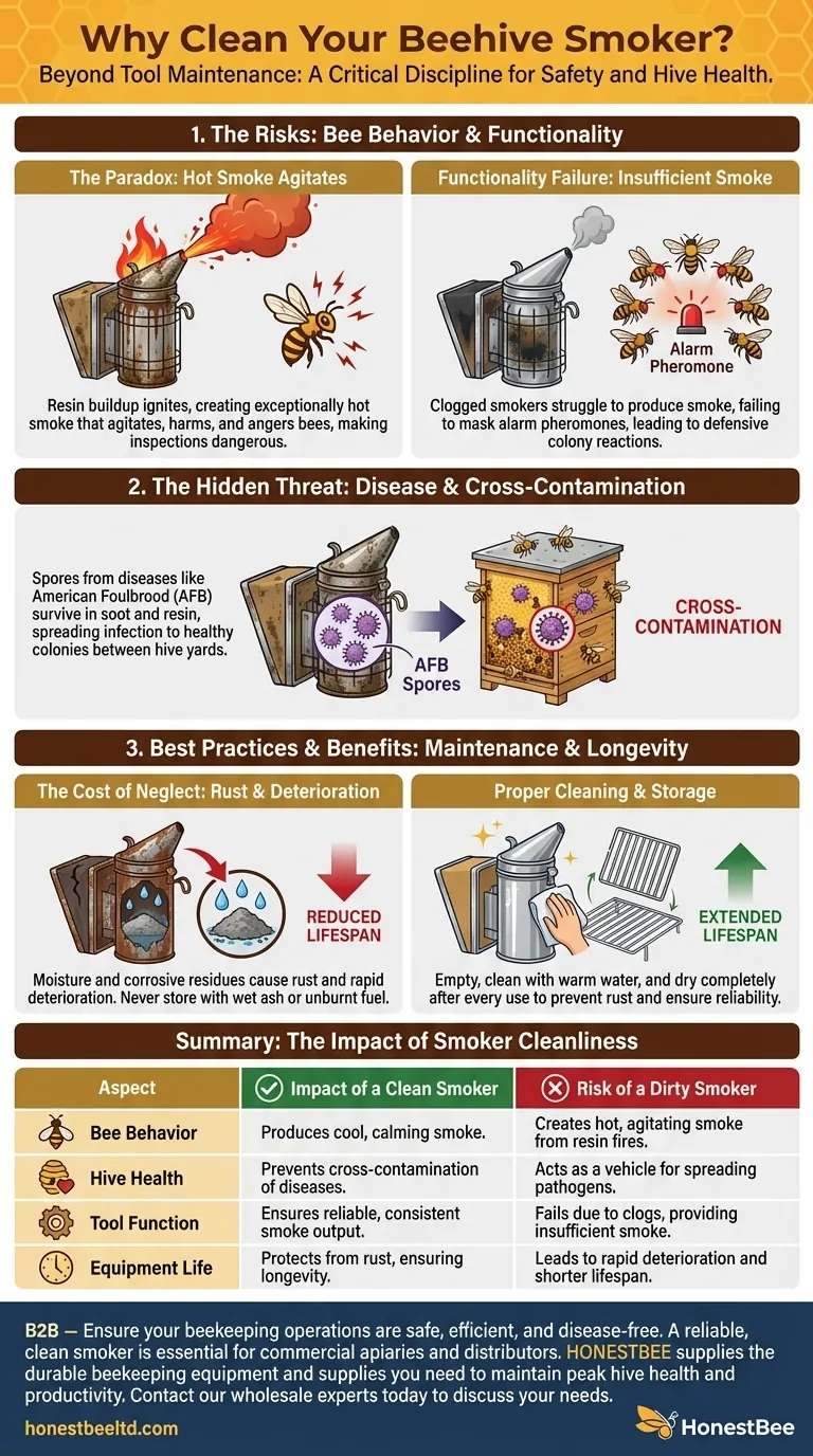 Why is it important to clean a beehive smoker? Ensure Bee Safety & Hive Health Visual Guide