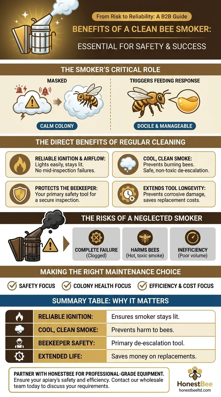 Welche Vorteile hat das Reinigen eines Bienenrauchers? Gewährleisten Sie die Sicherheit des Bienenstocks und die Gesundheit der Bienen Visuelle Anleitung