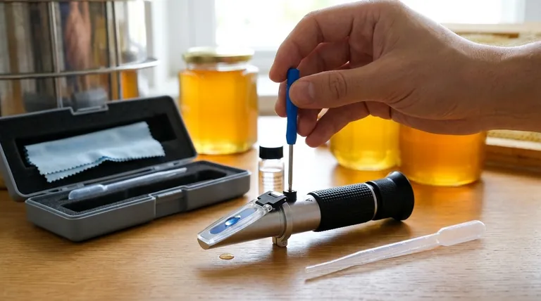 Pourquoi l'étalonnage est-il important pour un réfractomètre à miel ? Assurez des lectures d'humidité précises et protégez la qualité de votre miel
