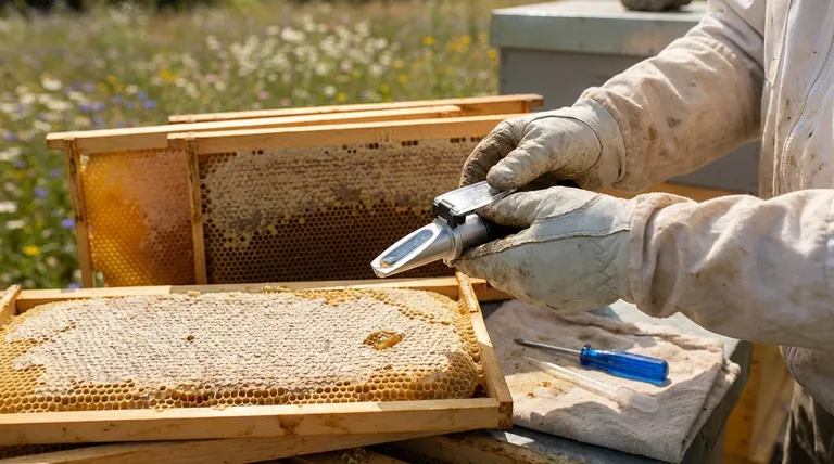 벌꿀 굴절계로 여러 번 측정하는 것이 권장되는 이유는 무엇입니까? 배치 정확성 보장