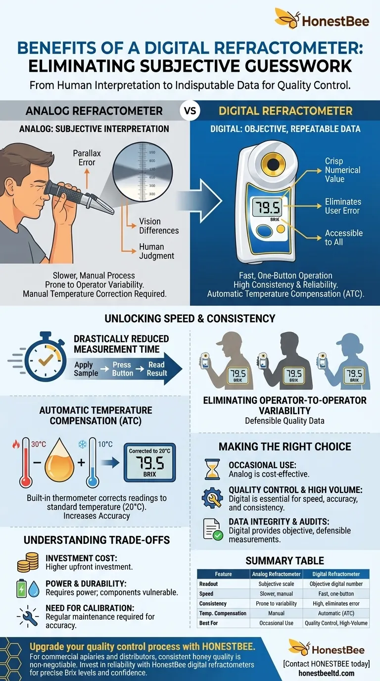 디지털 굴절계의 장점은 무엇인가요? 타의 추종을 불허하는 정확성과 속도를 달성하세요 시각적 가이드