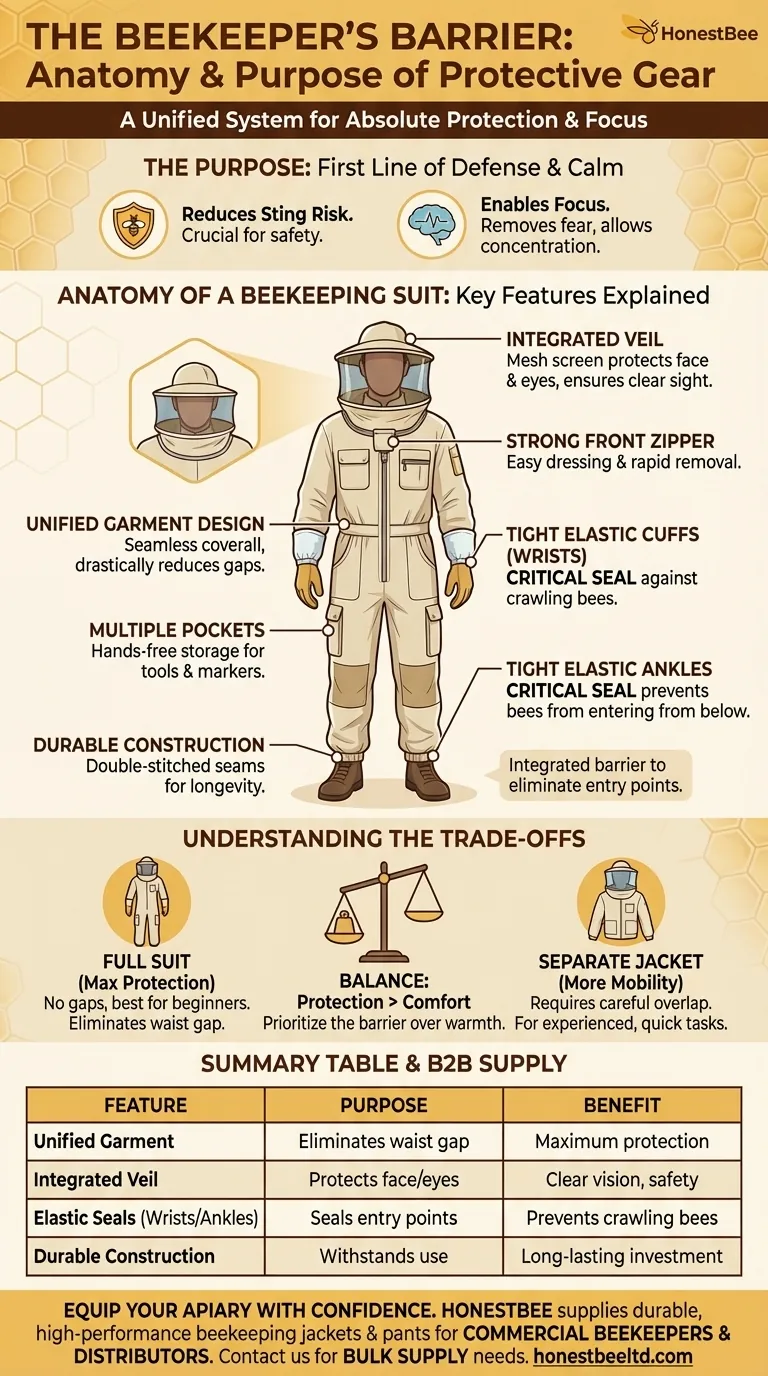 What are the features of a beekeeping jacket and pants? Essential Protection for Safe Hive Management Visual Guide
