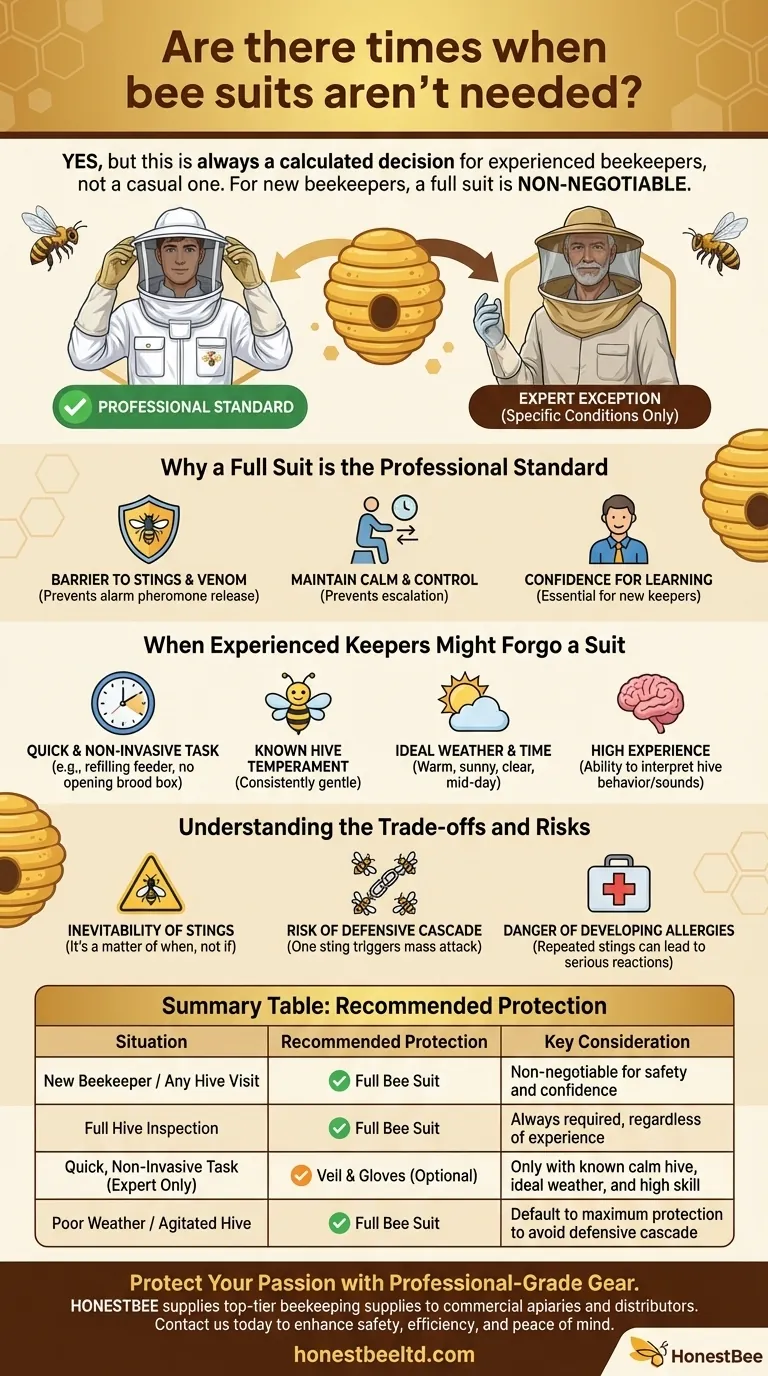 Are there times when bee suits aren’t needed? Expert Tips for Safe Beekeeping Visual Guide