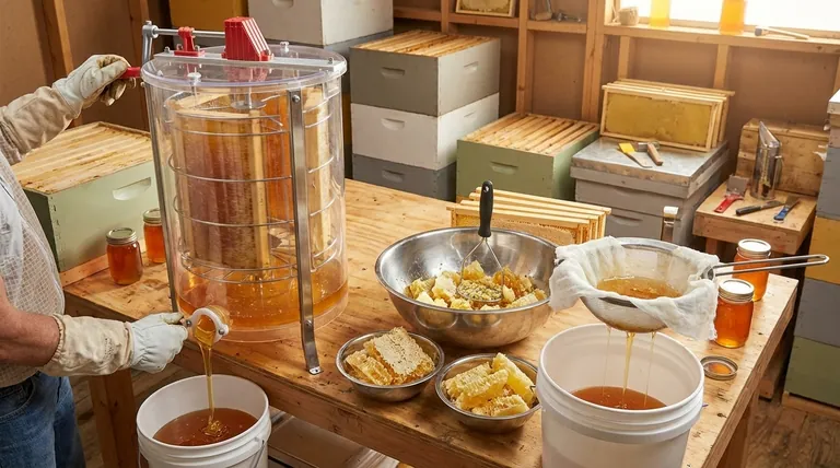 Can honey be extracted from cut comb or chunk honey using a honey extractor? Discover the Correct Method