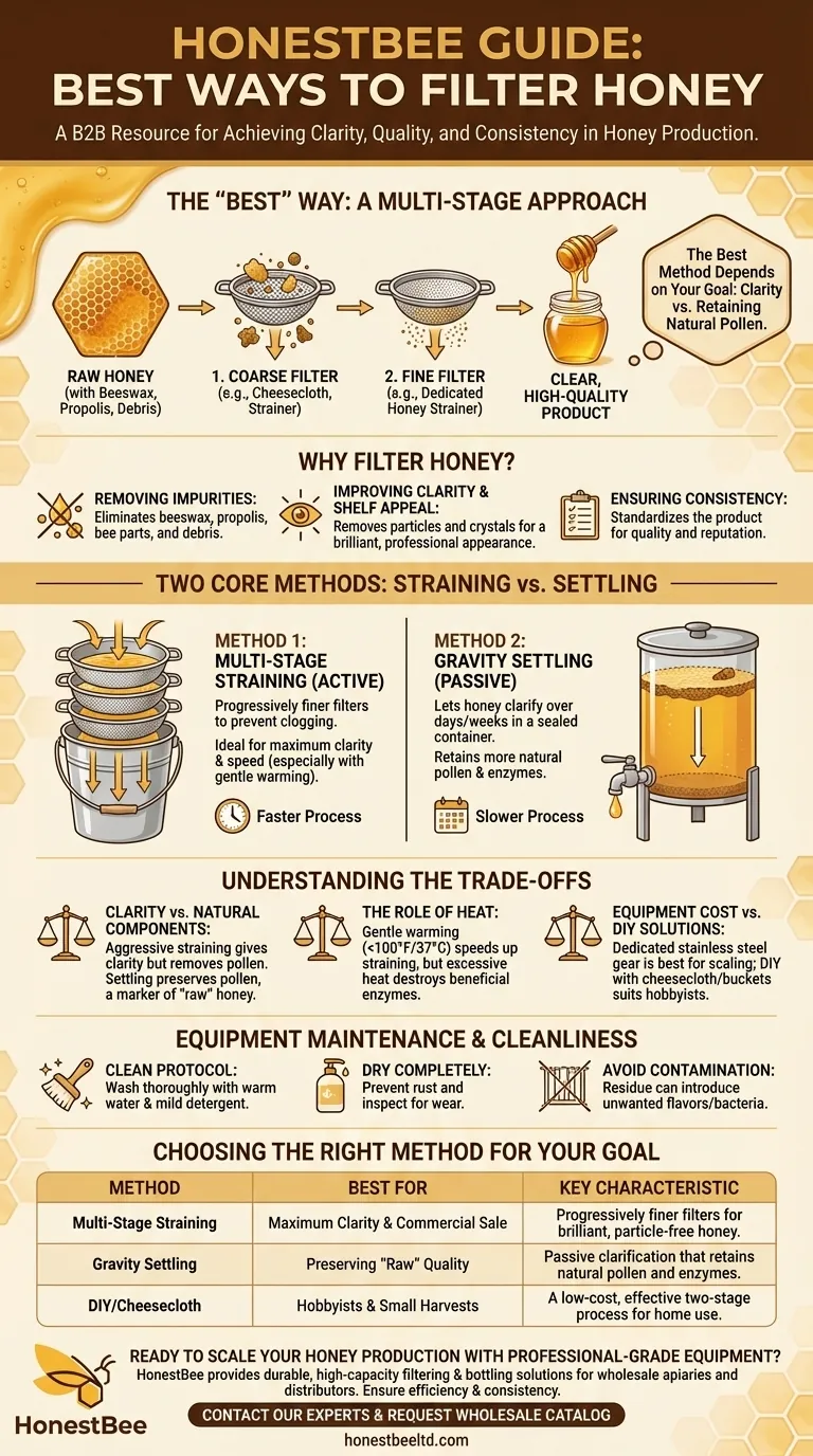 What's the best way to filter honey? A Guide to Clarity vs. Raw Quality Visual Guide