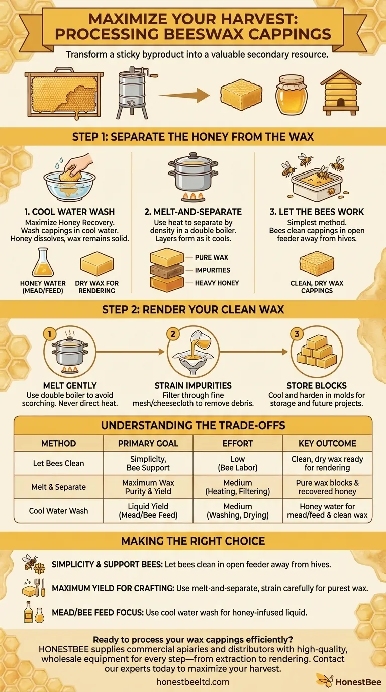 What can be done with wax cappings after honey extraction? Turn Your Harvest Byproduct into Valuable Resources Visual Guide