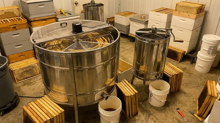 Quel type d'extracteur de miel est le plus rapide, électrique ou manuel ? Maximisez l'efficacité de votre récolte de miel