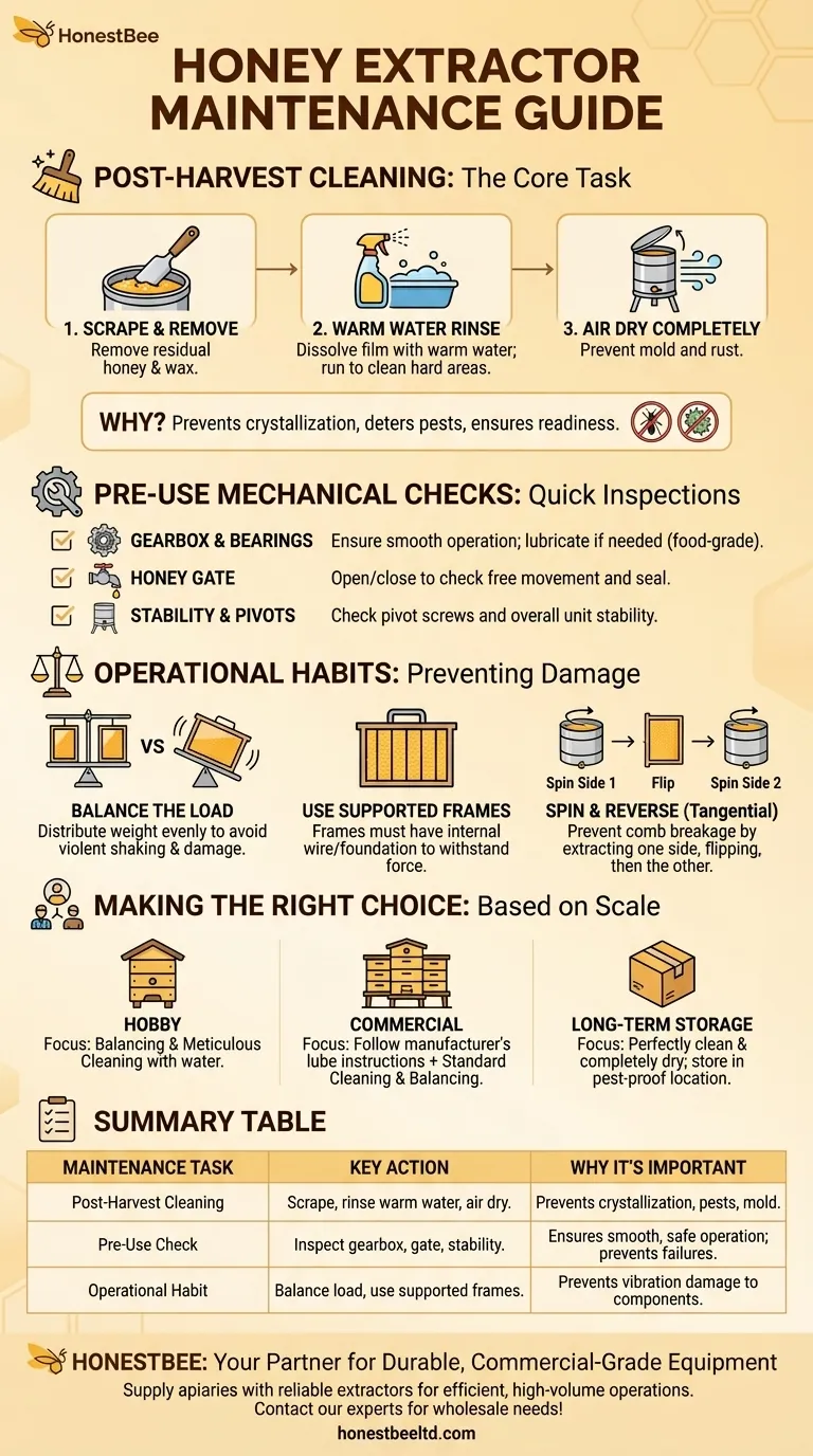 ハニーエクストラクターにはどのようなメンテナンスが必要ですか？長持ちさせるための簡単な手順 ビジュアルガイド