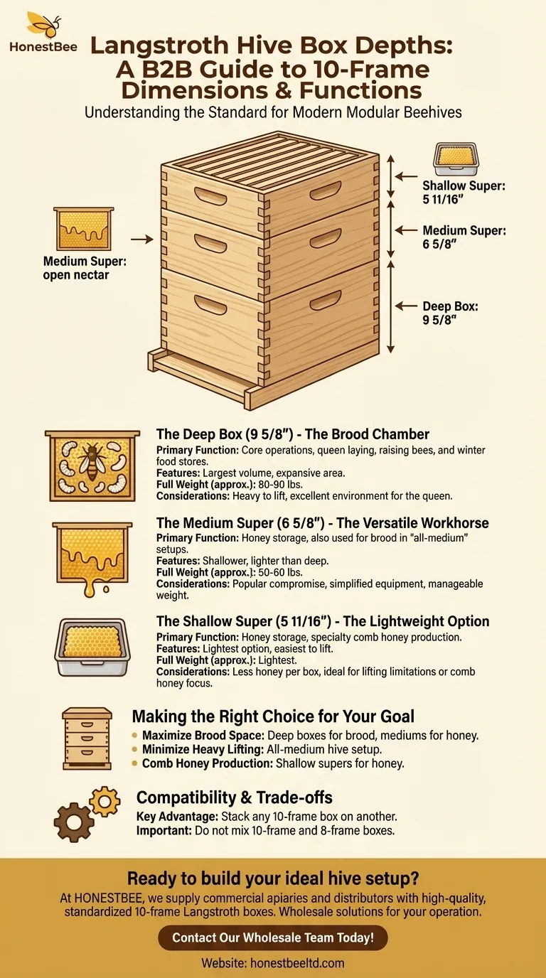 10프레임 랭스트로스 박스의 종류별 깊이는 얼마인가요? 올바른 벌통 상자 선택 가이드 시각적 가이드