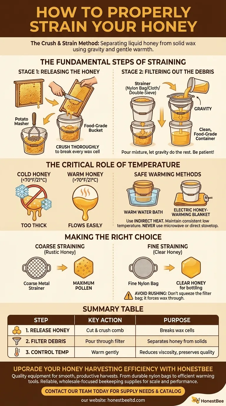 Как процедить мед? Пошаговое руководство по получению чистого урожая Визуальное руководство