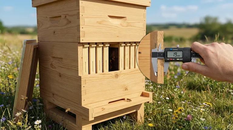 What is the recommended wall thickness for a Langstroth hive? The Standard for Hive Durability & Bee Health