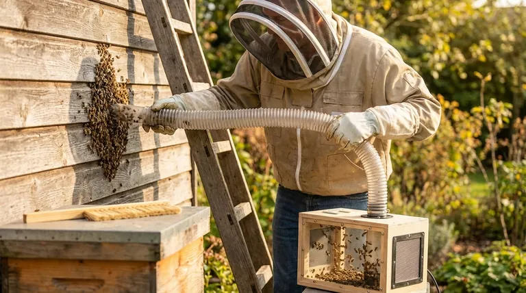 벌 진공청소기가 벌에게 해를 끼치나요? 군집을 안전하게 옮기는 방법