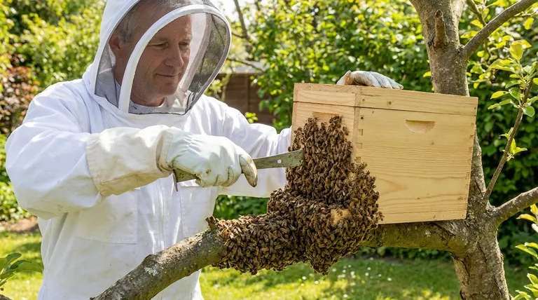 What is the advantage of calling a swarm removalist instead of handling bees yourself? Ensure Safe, Humane Bee Relocation
