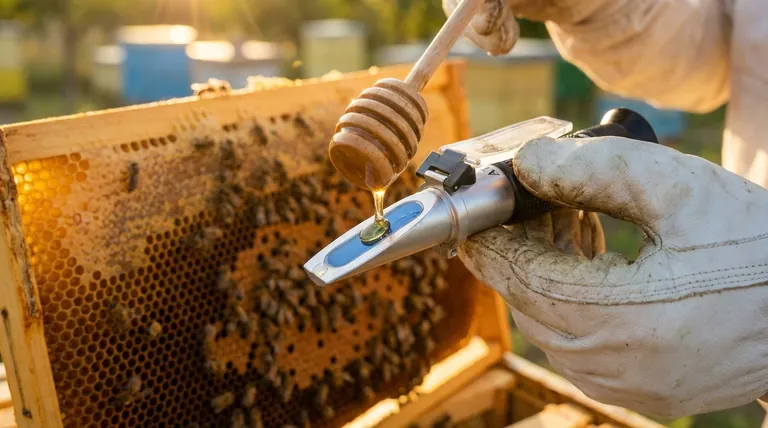 수확 시 꿀 굴절계의 역할은 무엇인가요? 발효 방지 및 품질 보장
