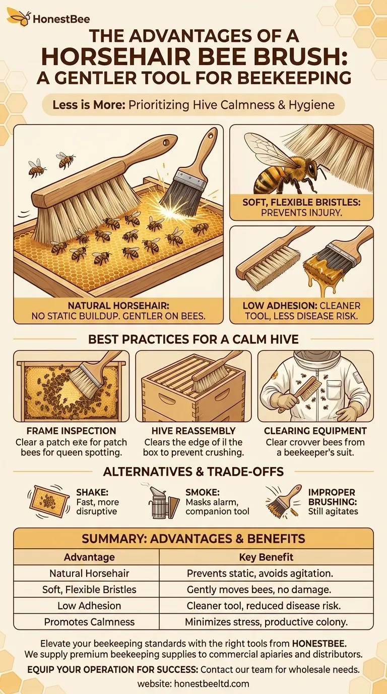 양봉에서 빗(브러시)을 사용하는 것의 장점은 무엇인가요? 부드럽고 스트레스 없는 벌통 관리를 보장하세요 시각적 가이드