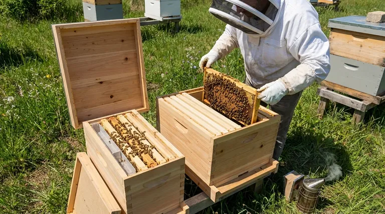 핵심 군집(nuc)을 새 벌통으로 옮기기에 가장 좋은 조건은 무엇입니까? 스트레스 없는 벌통 설치를 보장하세요