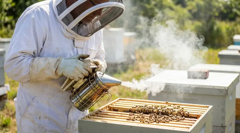 Como as abelhas agressivas podem ser gerenciadas durante a instalação? Garanta uma Configuração de Colmeia Calma e Segura