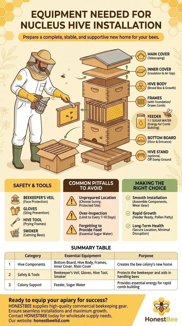 What equipment is needed to install a nucleus hive? Essential Gear for a Successful Start Visual Guide