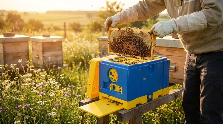 패키지 벌(package of bees)보다 핵 군집(nucleus hive)을 선택할 때의 장점은 무엇인가요? 미리 구축된 군집으로 시작하여 유리한 출발을 하세요.