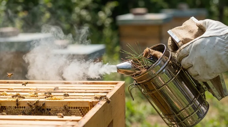 연기는 어떻게 벌을 진정시키는가? 온순한 벌통 관리를 위한 비밀 풀기