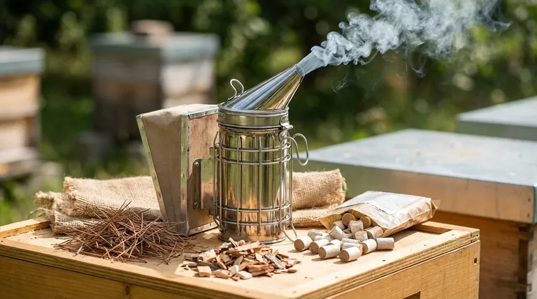 Quels sont les combustibles recommandés pour les enfumoirs d'apiculture ? Maîtrisez l'art des inspections calmes et contrôlées