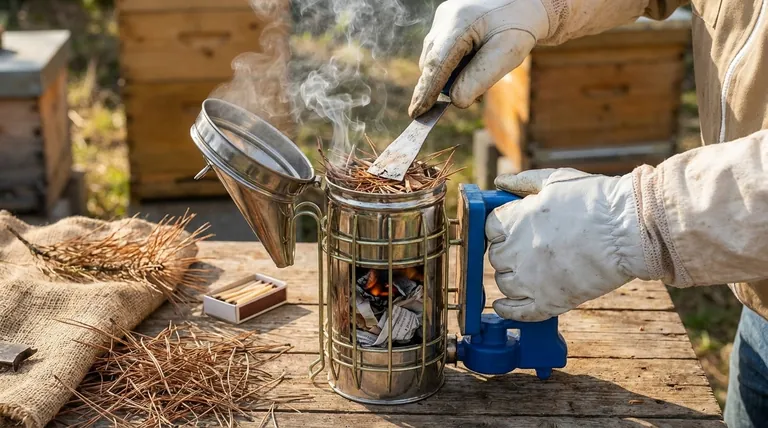 ミツバチの燻煙器で火をつけるにはどうすればよいですか?穏やかなミツバチのためのくすぶる火をマスターする