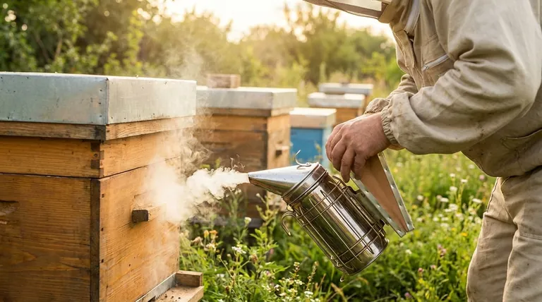 Quel est l'objectif principal d'un enfumoir à abeilles ? Calmer les abeilles et assurer des inspections de ruche sûres