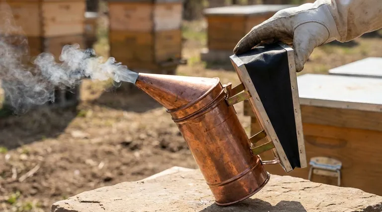 巣箱の検査中に燻煙器を使用する際に取るべき予防措置は何ですか?安全で効果的な巣箱チェックをマスターする