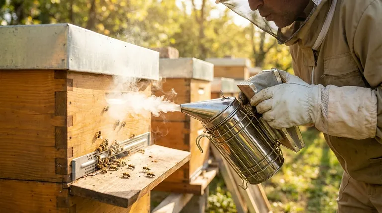 Quais são os benefícios de defumar as abelhas? Obtenha inspeções de colmeias mais seguras e calmas