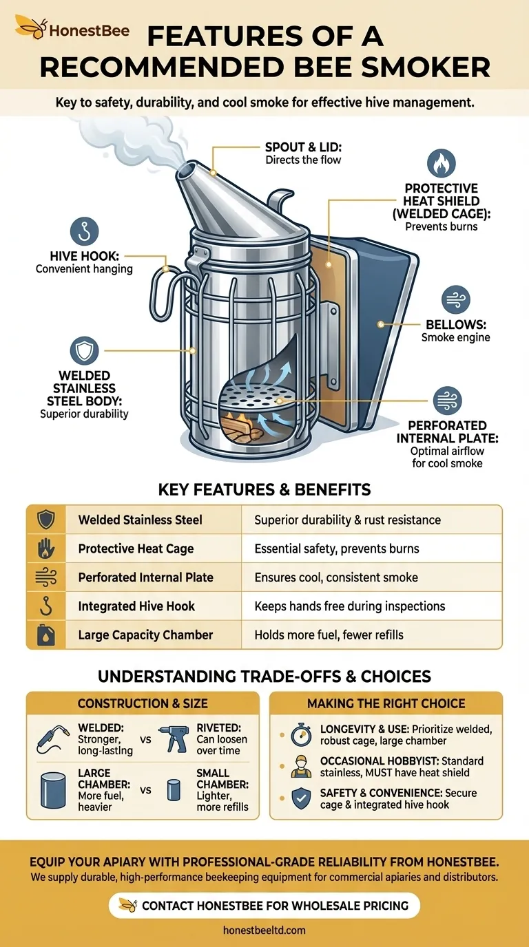 추천하는 벌통 훈연기의 특징은 무엇인가요? 안전, 내구성 및 성능 가이드 시각적 가이드