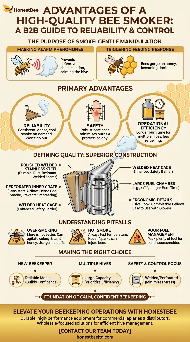 高品質な燻煙器の利点は何ですか？穏やかで自信に満ちた巣箱管理を実現する ビジュアルガイド