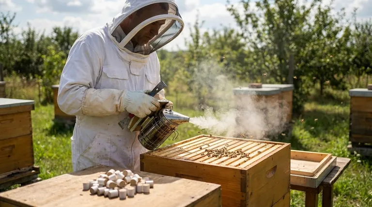 벌통 검사 중 벌들이 흥분하면 어떻게 해야 할까요? 평온을 되찾고 안전을 확보하세요