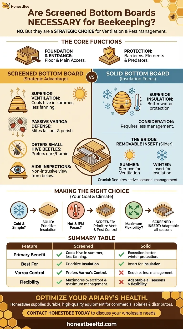 Are screened bottom boards necessary for beekeeping? A Strategic Choice for Modern Hive Health Visual Guide
