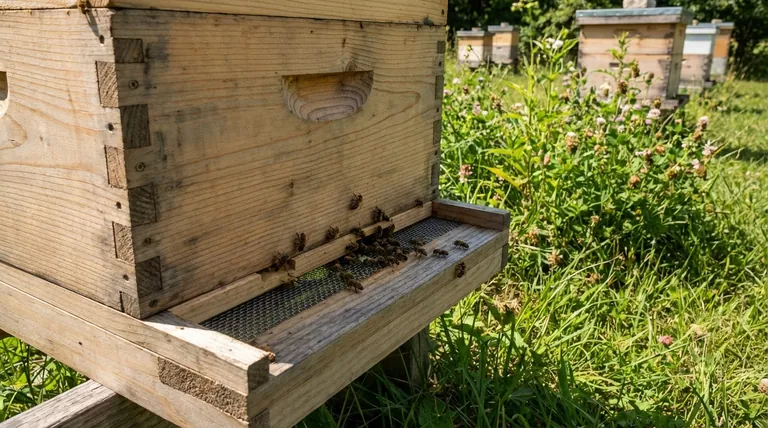 How does the Screened Bottom Board help in mite prevention? A Guide to Monitoring & Control